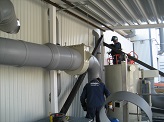 SAFT. Система воздуховодов с функцией промывки перед скруббером для сульфата никеля.